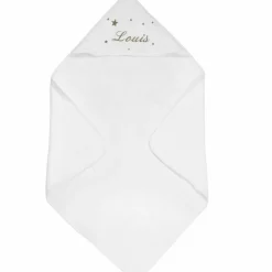 Cape de bain étoile taupe personnalisable (80 x 80 cm)|ANVIE Online