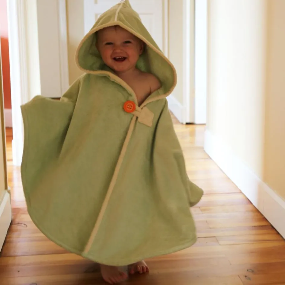 Clearance L'oiseau bateau Cape de bain tortue menthalo personnalisable (0-5 ans)