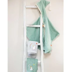 Cape de bain vert pingouin personnalisable (0-5 ans)|L'oiseau bateau Outlet