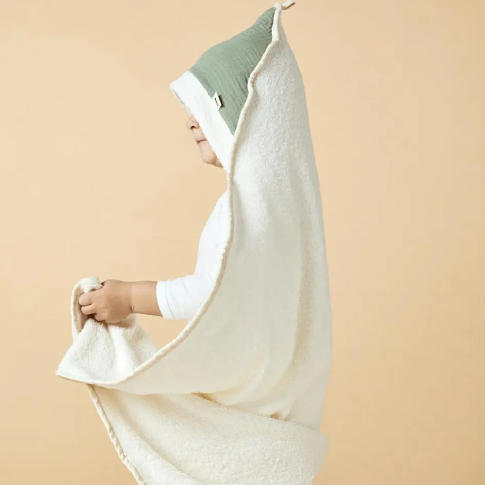 Cape de bain vieux rose (95 x 95 cm)|BEBEL Outlet