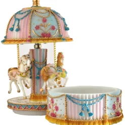 New Daniel Crégut Carrousel musical 3 chevaux