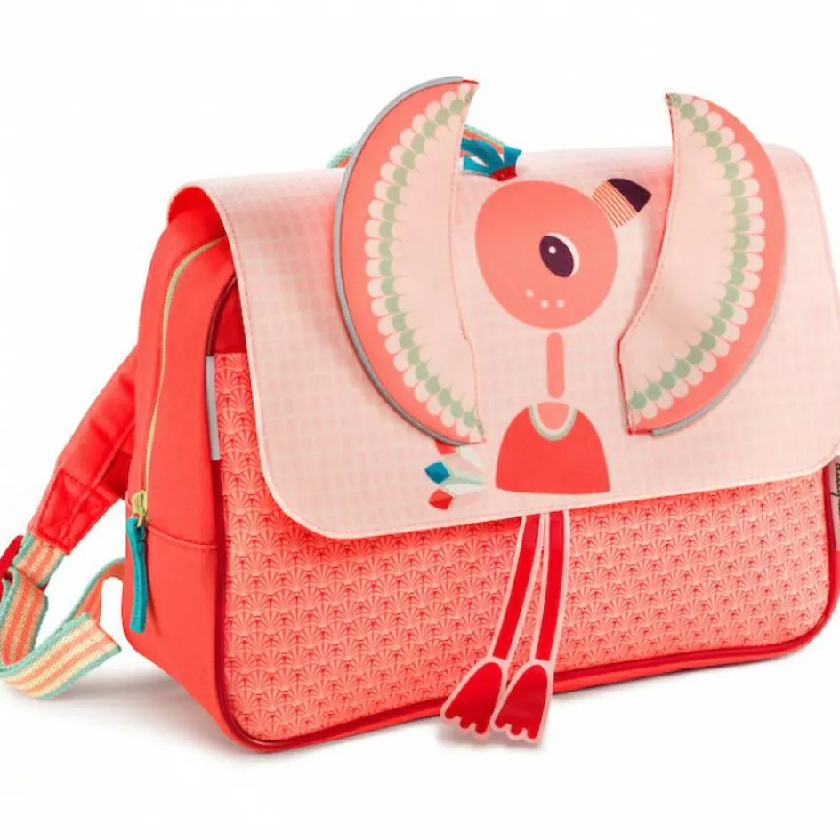 Cartable A4 maternelle Anaïs le flamant rose|Lilliputiens Online