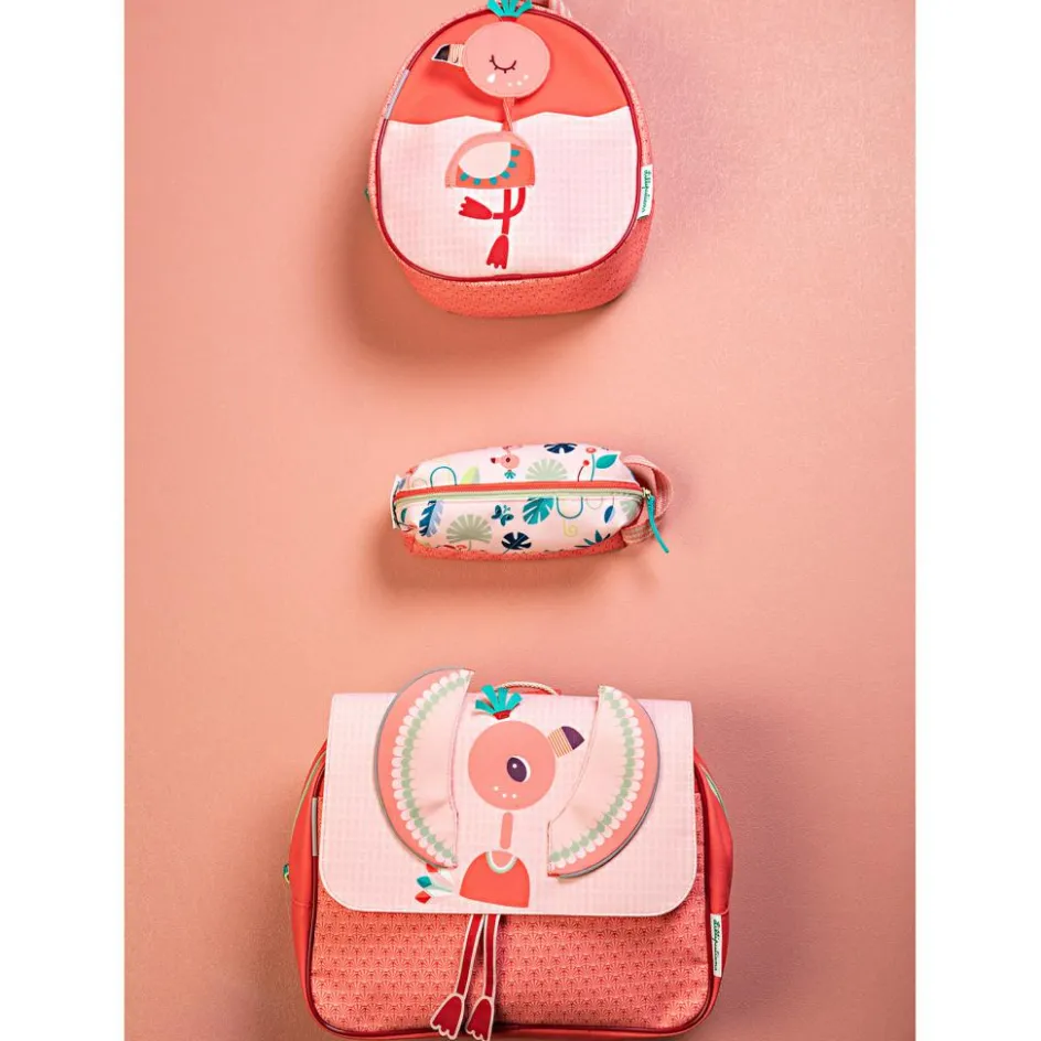 Cartable A4 maternelle Anaïs le flamant rose|Lilliputiens Online