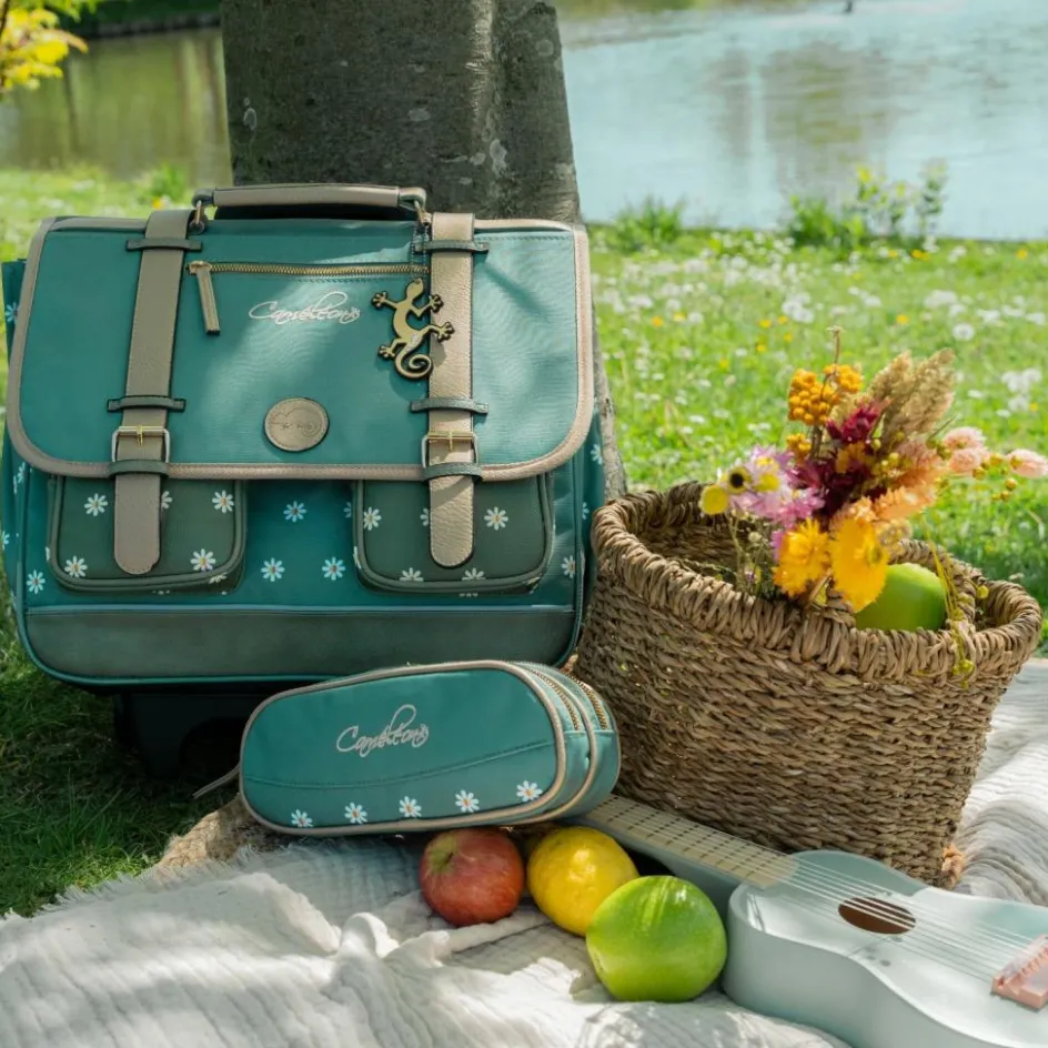 Cartable A4 maternelle Green Marguerite (35 cm)|Caméléon Hot
