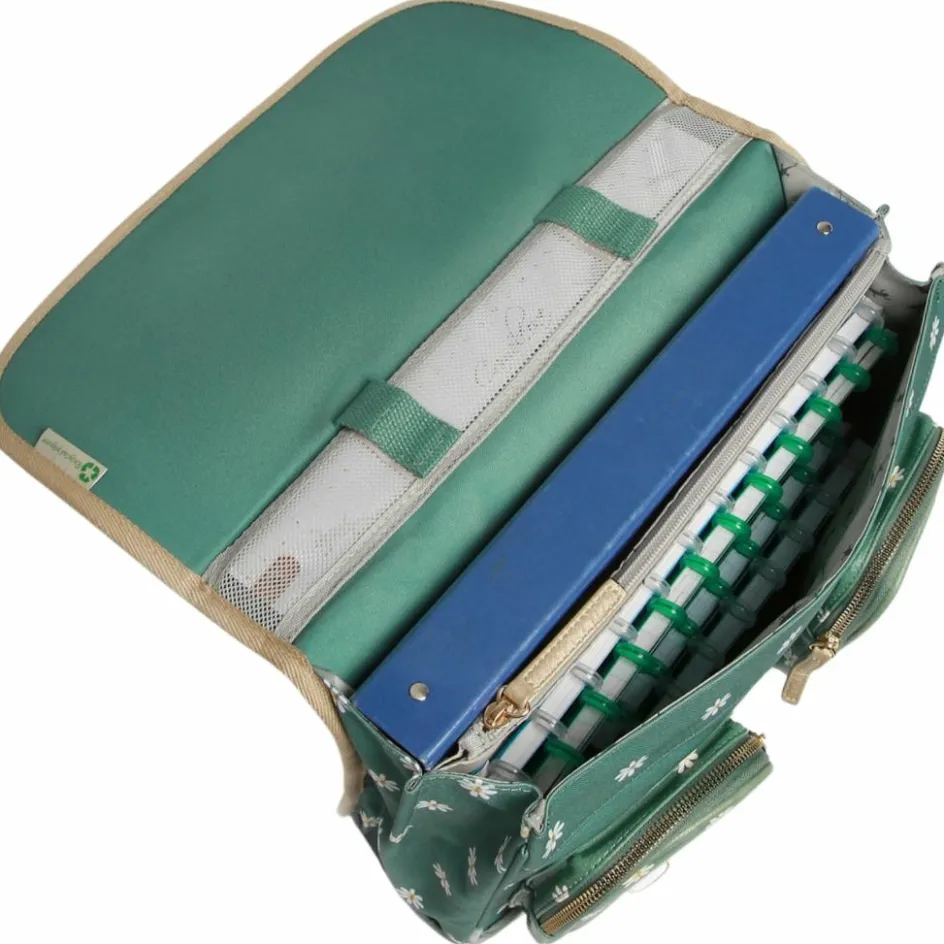 Cartable A4 maternelle Green Marguerite (35 cm)|Caméléon Hot