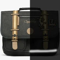 Cartable A4 maternelle Grey Badges (35 cm)|Caméléon Sale