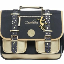 Cartable A4 primaire Navy Gold Leopard (38 cm)|Caméléon Best