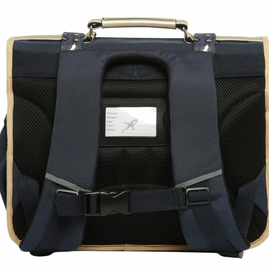 Cartable A4 primaire Navy Gold Leopard (38 cm)|Caméléon Best