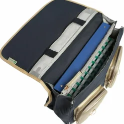 Cartable A4 primaire Navy Gold Leopard (38 cm)|Caméléon Best