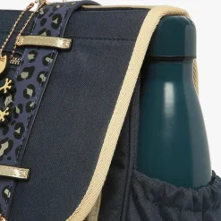 Cartable A4 primaire Navy Gold Leopard (38 cm)|Caméléon Best
