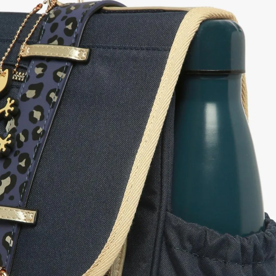 Cartable A4 primaire Navy Gold Leopard (38 cm)|Caméléon Best