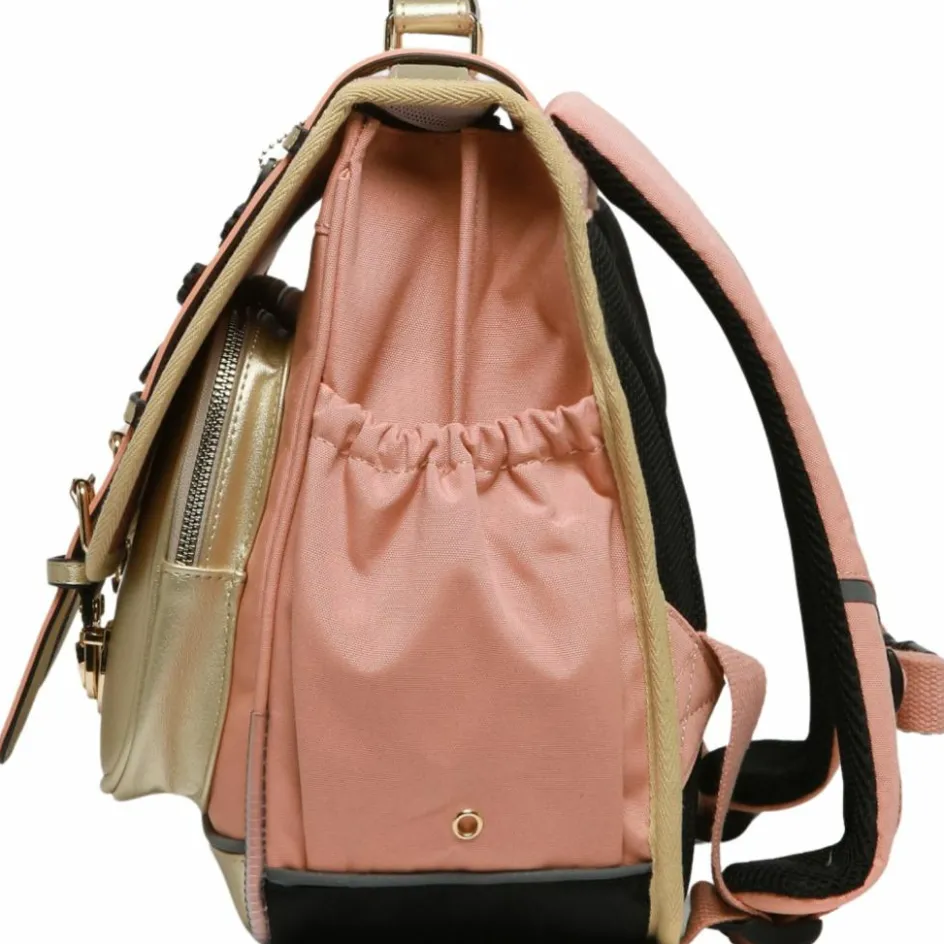 Cartable A4 primaire Pink Gold Leopard (38 cm)|Caméléon Discount