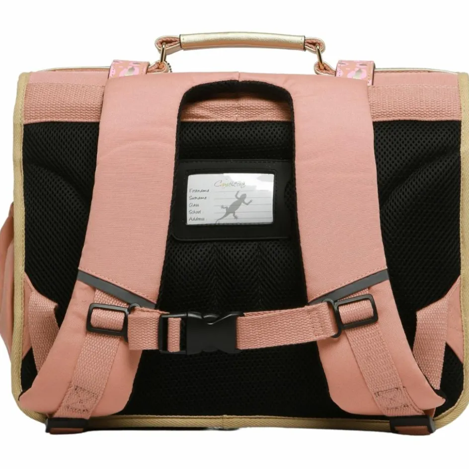 Cartable A4 primaire Pink Gold Leopard (38 cm)|Caméléon Discount