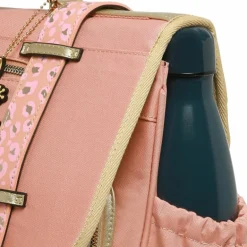 Cartable A4 primaire Pink Gold Leopard (38 cm)|Caméléon Discount