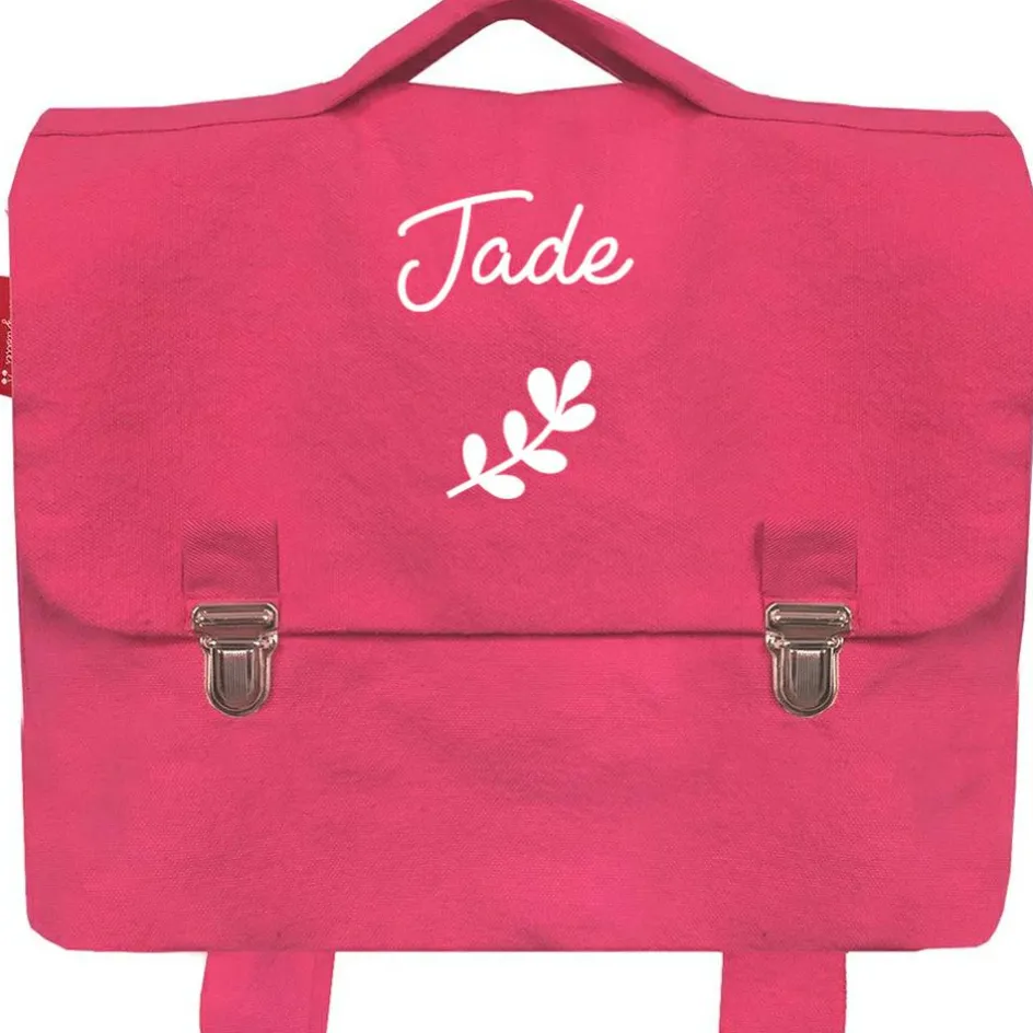 Discount Les Griottes Cartable maternelle 33 cm rose grenadine (personnalisable)