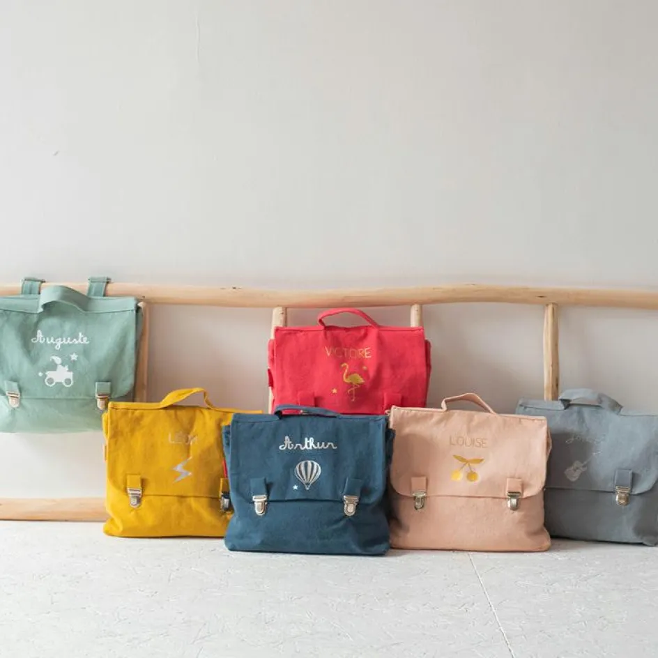 Discount Les Griottes Cartable maternelle 33 cm rose grenadine (personnalisable)