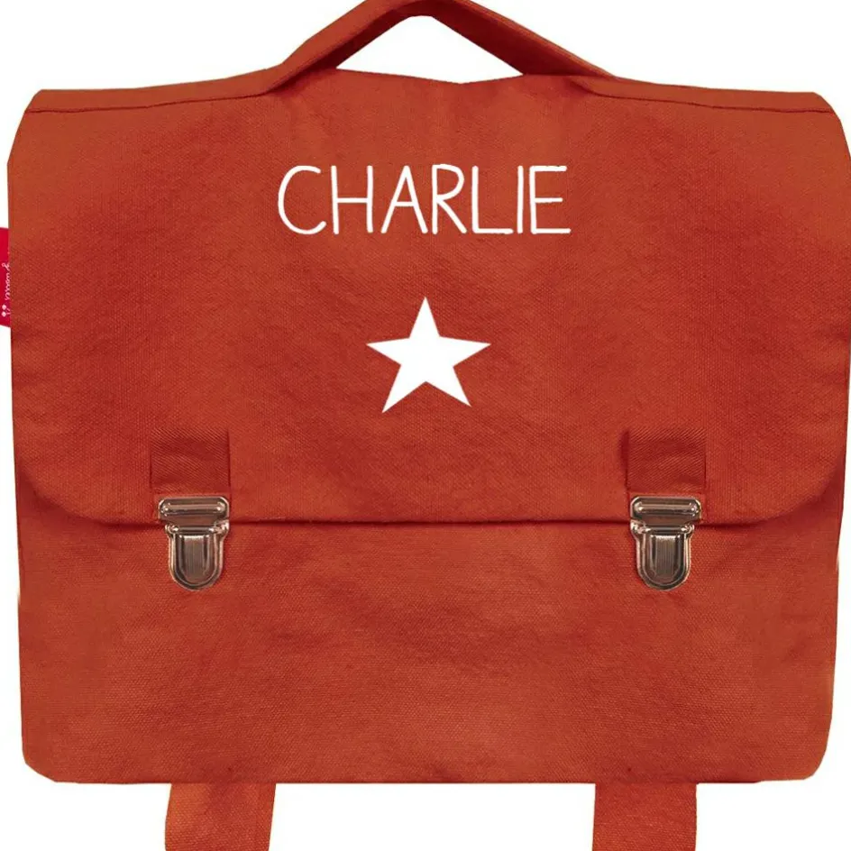 Cartable maternelle 33 cm terracotta (personnalisable)|Les Griottes Clearance