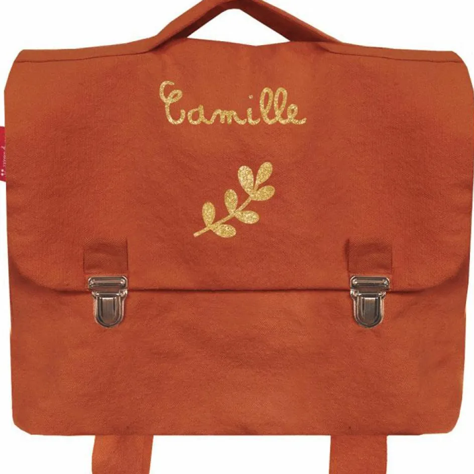 Cartable maternelle 33 cm terracotta (personnalisable)|Les Griottes Clearance