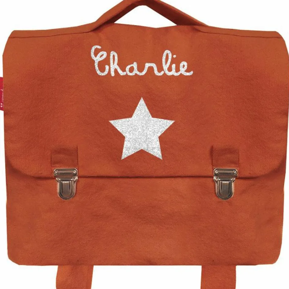 Cartable maternelle 33 cm terracotta (personnalisable)|Les Griottes Clearance