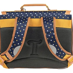 Discount Tann's Cartable maternelle Les Fantaisies Faustine bleu-moutarde (35 cm)