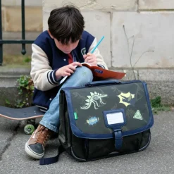 New Tann's Cartable primaire Les Fantaisies Timothée Kaki (38 cm)