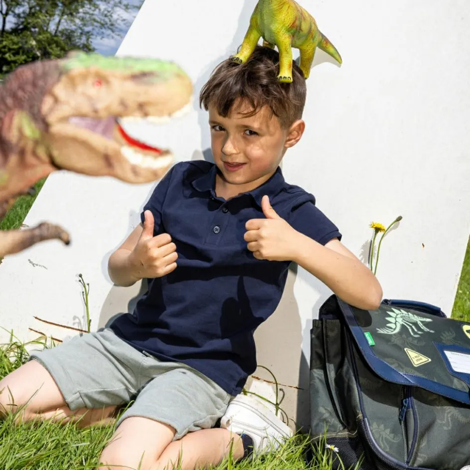 New Tann's Cartable primaire Les Fantaisies Timothée Kaki (38 cm)