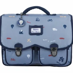 New Tann's Cartable x Tartine et Chocolat Globe-Trotter Bleu (33 cm)