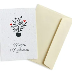 Les Griottes Carte à planter A5 Merci Maîtresse