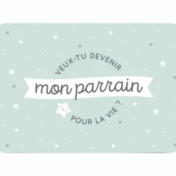 Carte demande Veux-tu devenir mon parrain|Zü Online