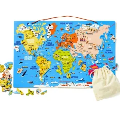 Best Oxybul Carte du monde magnétique Recto Verso