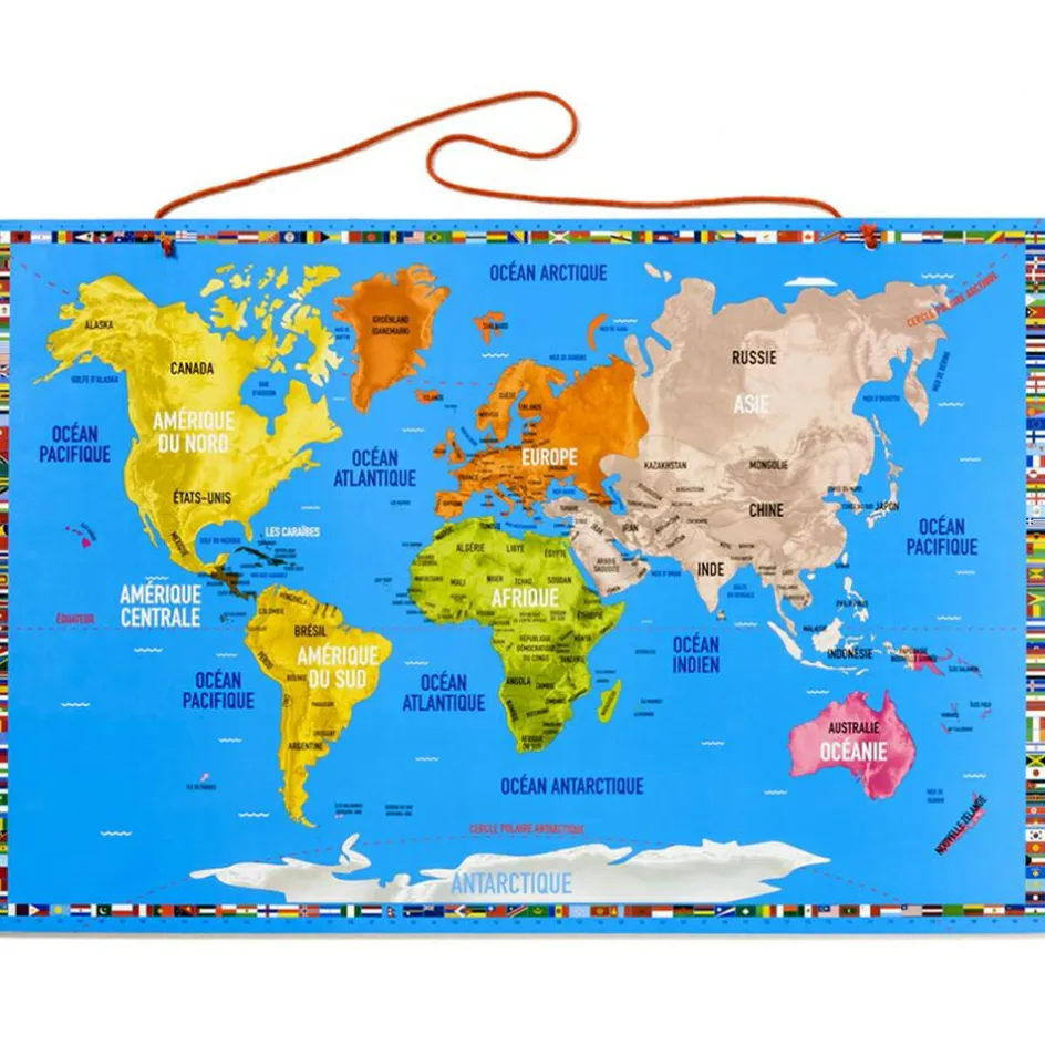 Best Oxybul Carte du monde magnétique Recto Verso
