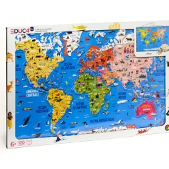 Best Oxybul Carte du monde magnétique Recto Verso