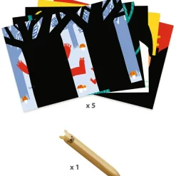 Cartes à gratter pour les petits Animaux à découvrir|Djeco