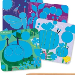 Djeco Cartes à gratter pour les petits Toutes petites bêtes