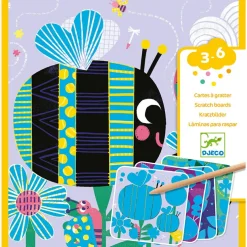 Djeco Cartes à gratter pour les petits Toutes petites bêtes