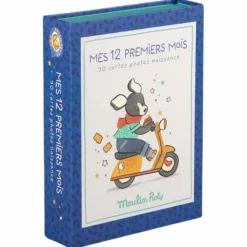 Outlet Moulin Roty Cartes Mes 12 premiers mois Puce et Pilou