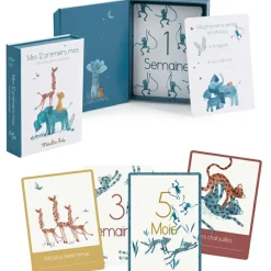 Sale Moulin Roty Cartes Mes 12 premiers mois Sous mon Baobab