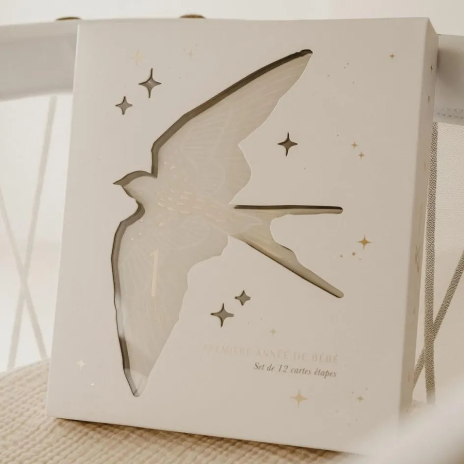 New Zakuw Cartes étapes Birds - 1ère année de bébé