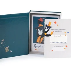 Moulin Roty Cartes étapes Mes 12 premiers mois Mes Moustaches (30 cartes)