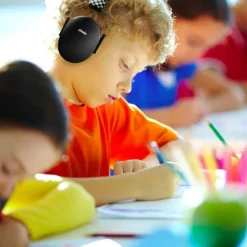 New Alecto Casque anti bruit pour bébés et enfants noir