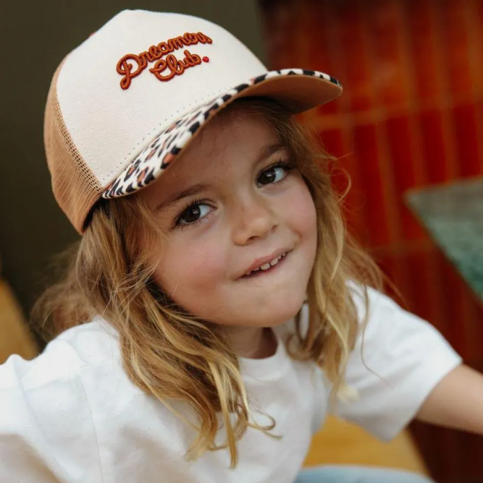 Clearance Hello Hossy Casquette Léopard Dreamers Club Marron (9-18 mois)
