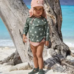 Hot Lässig Casquette protège nuque anti-UV Dauphin pêche (19-36 mois)