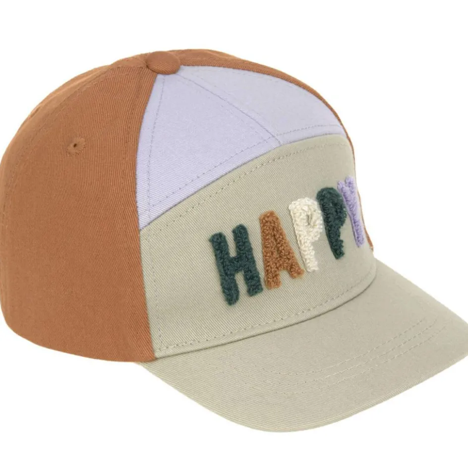 Online Lässig Casquette visière courbée Happy kaki clair-caramel (2-6 ans)