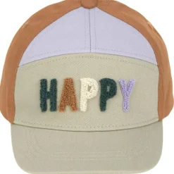 Online Lässig Casquette visière courbée Happy kaki clair-caramel (2-6 ans)