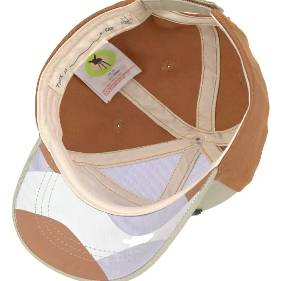 Online Lässig Casquette visière courbée Happy kaki clair-caramel (2-6 ans)