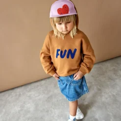 Hot Lässig Casquette visière plate Little Gang Coeur