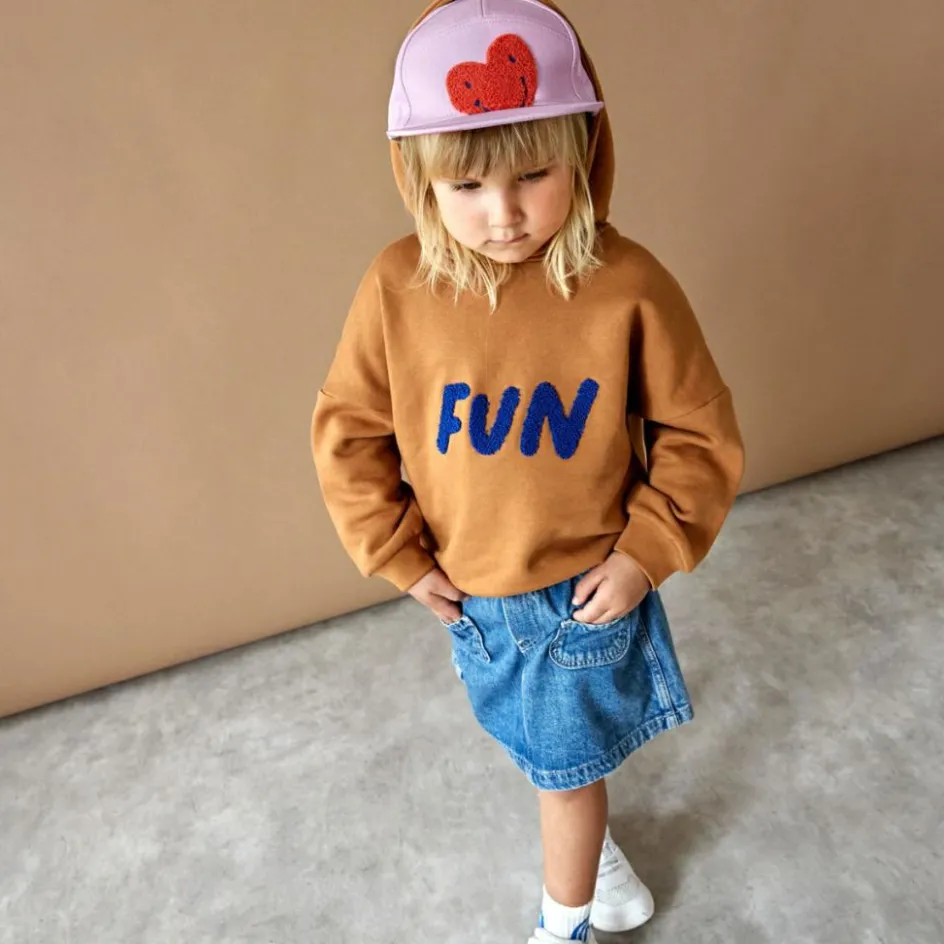 Hot Lässig Casquette visière plate Little Gang Coeur