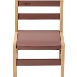 Chaise basse en bois Louise hybride vieux rose|Combelle Sale