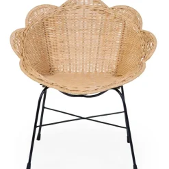 Clearance Childhome Chaise enfant fleur en rotin