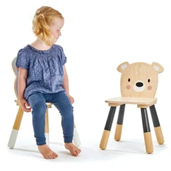 Online Tender Leaf Chaise enfant ours en bois